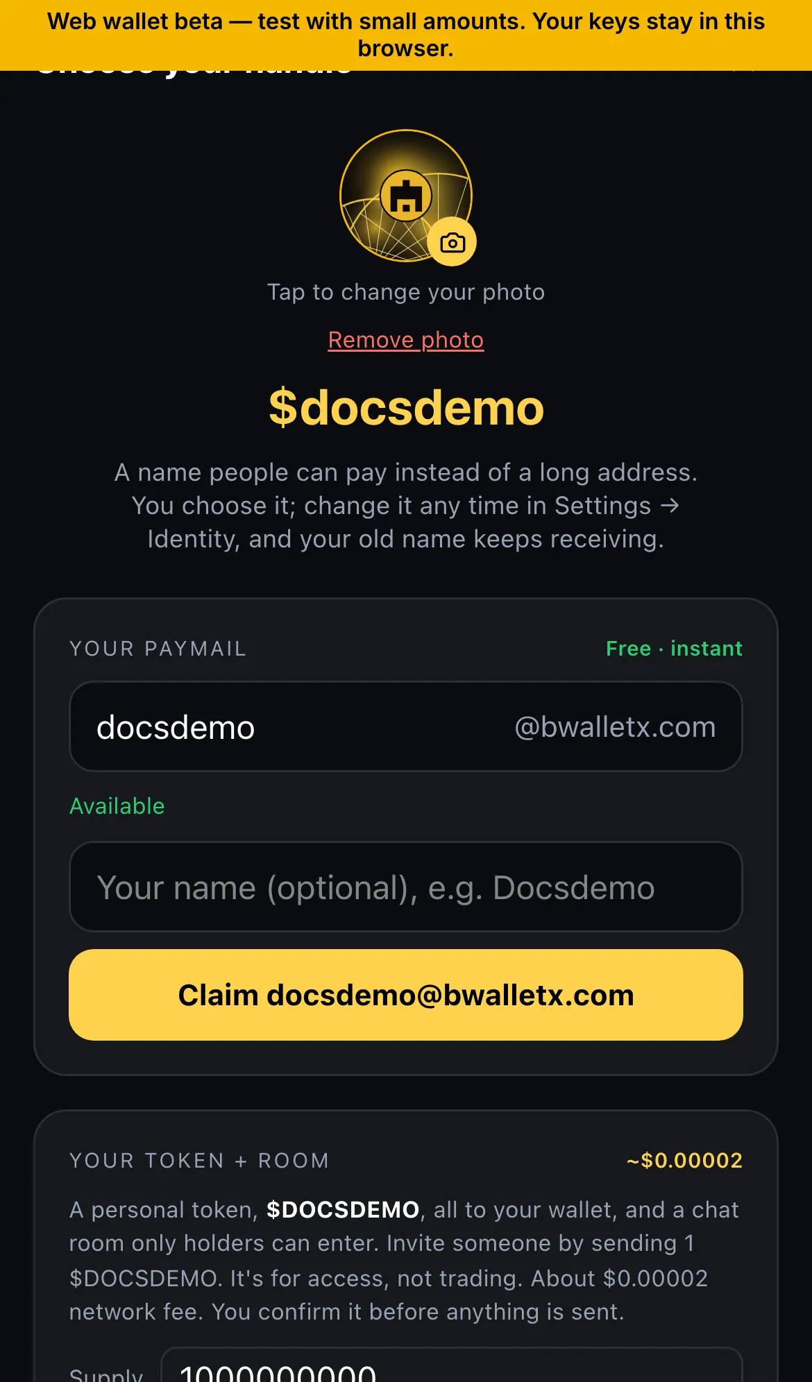 Claim your $name